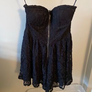 Material Girl S Laced, Sleeveless Romper